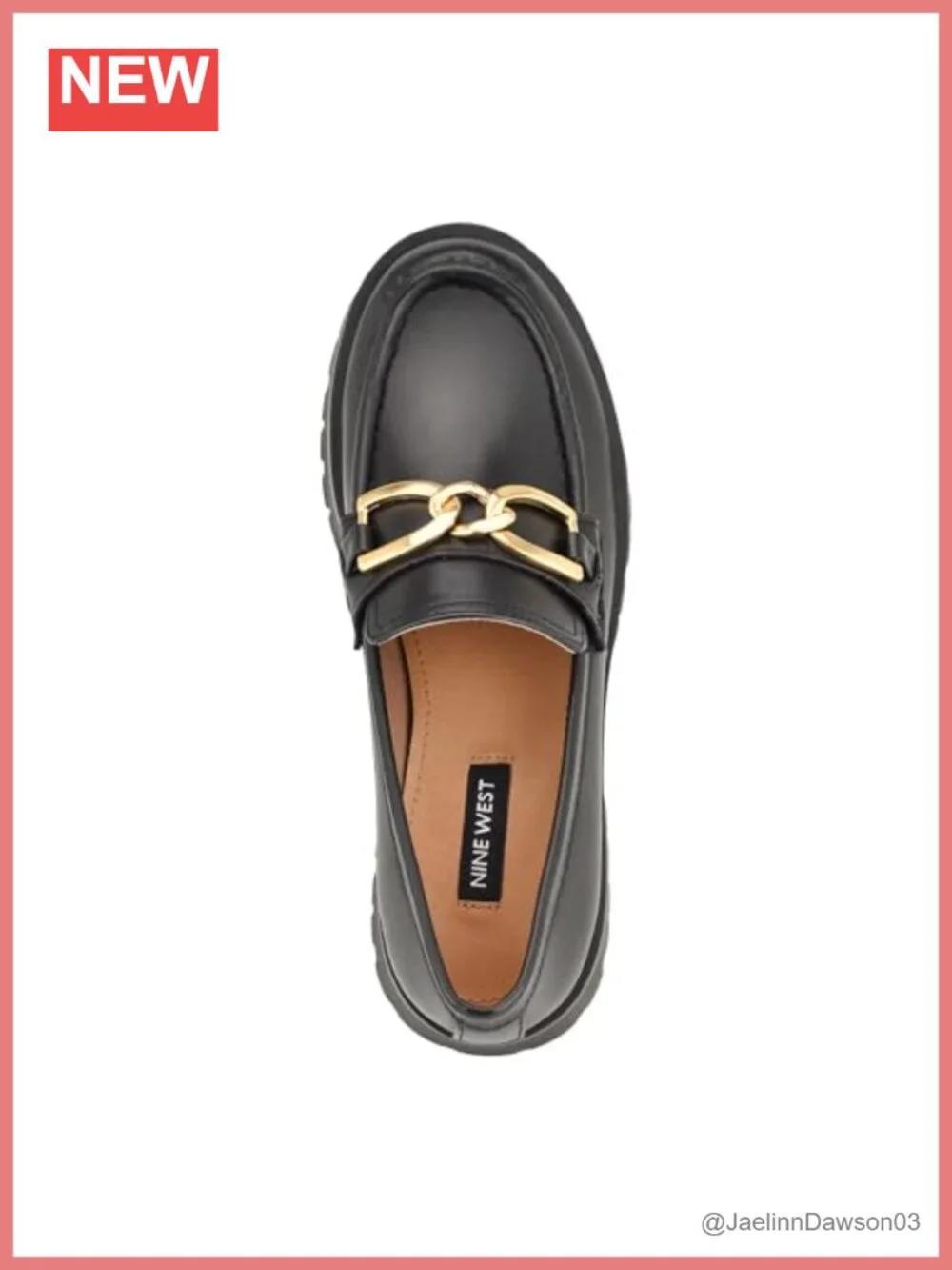 Women's Faux Leather Slip-On Loafers with Lug Sole